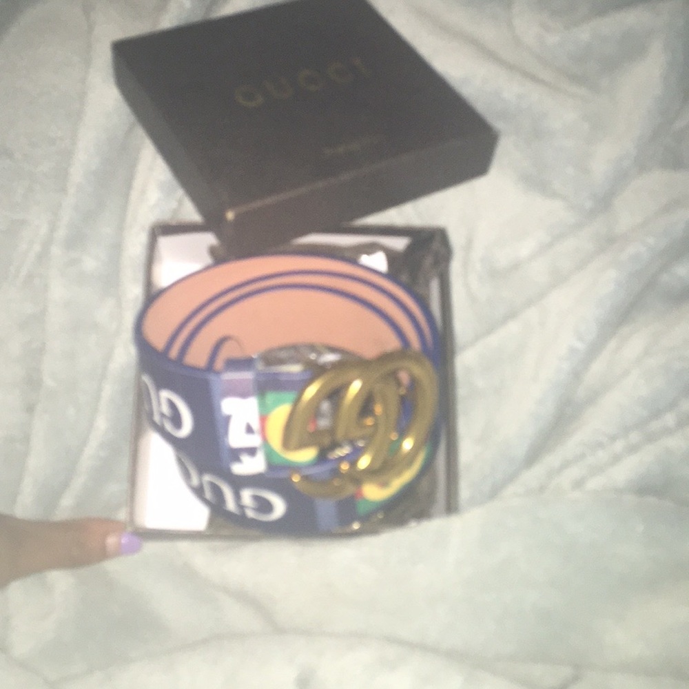 Blue authentic Gucci belt - Picture 2 of 4